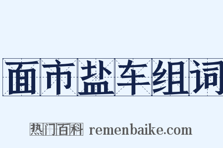 面市盐车组词是什么意思的图片